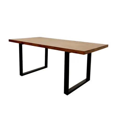 Freya 1.8 Dining Table Solid Dark Pine wood