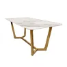 Lucien 1.8m gold table